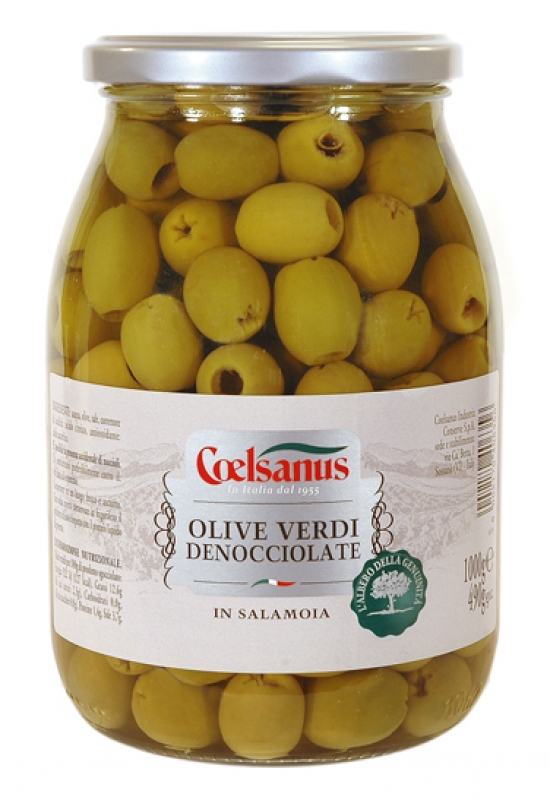 Olives vertes dénoyautées 